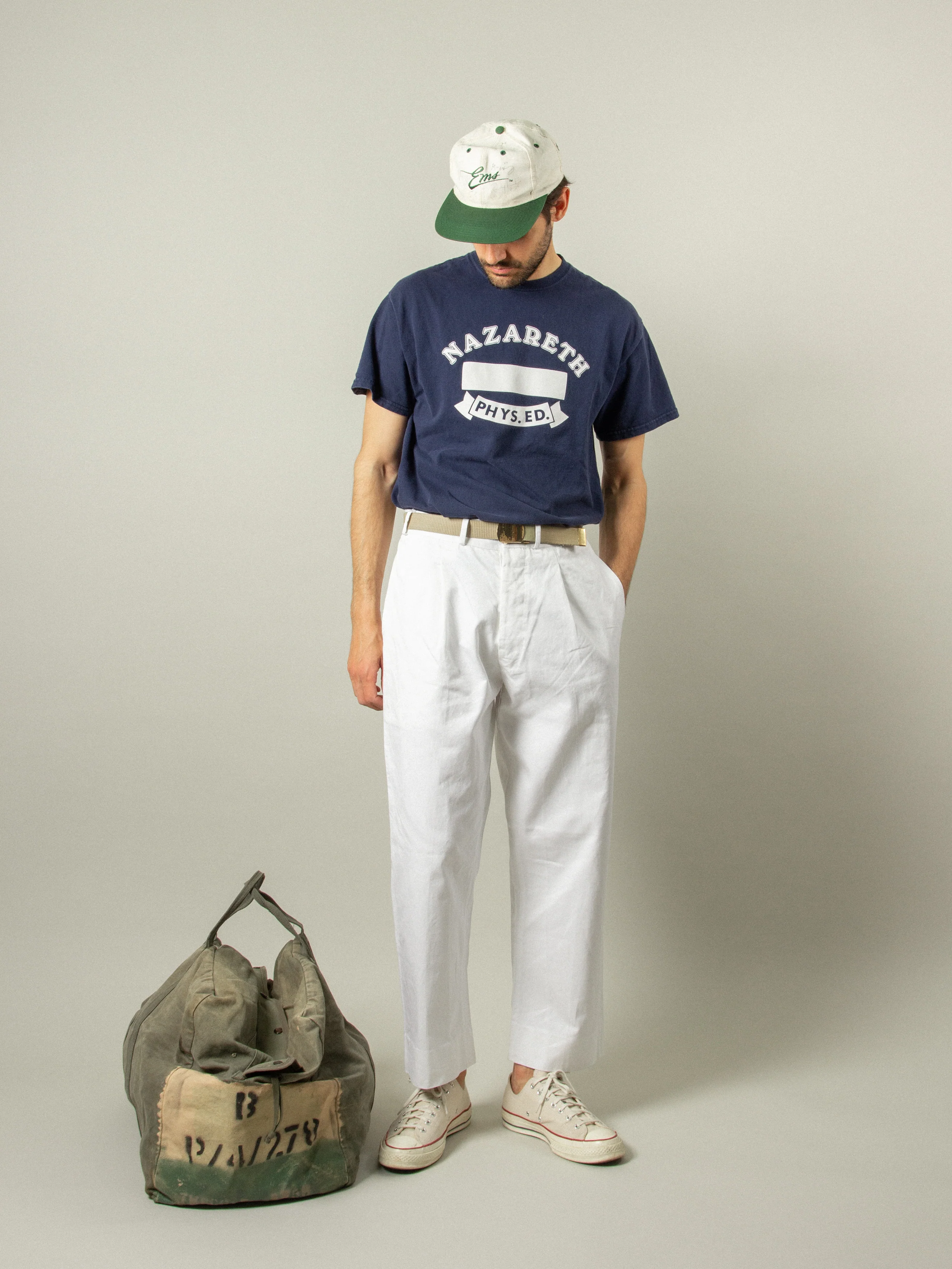 Vtg NOS 1970s Italian Navy Cotton Pants - Image 5