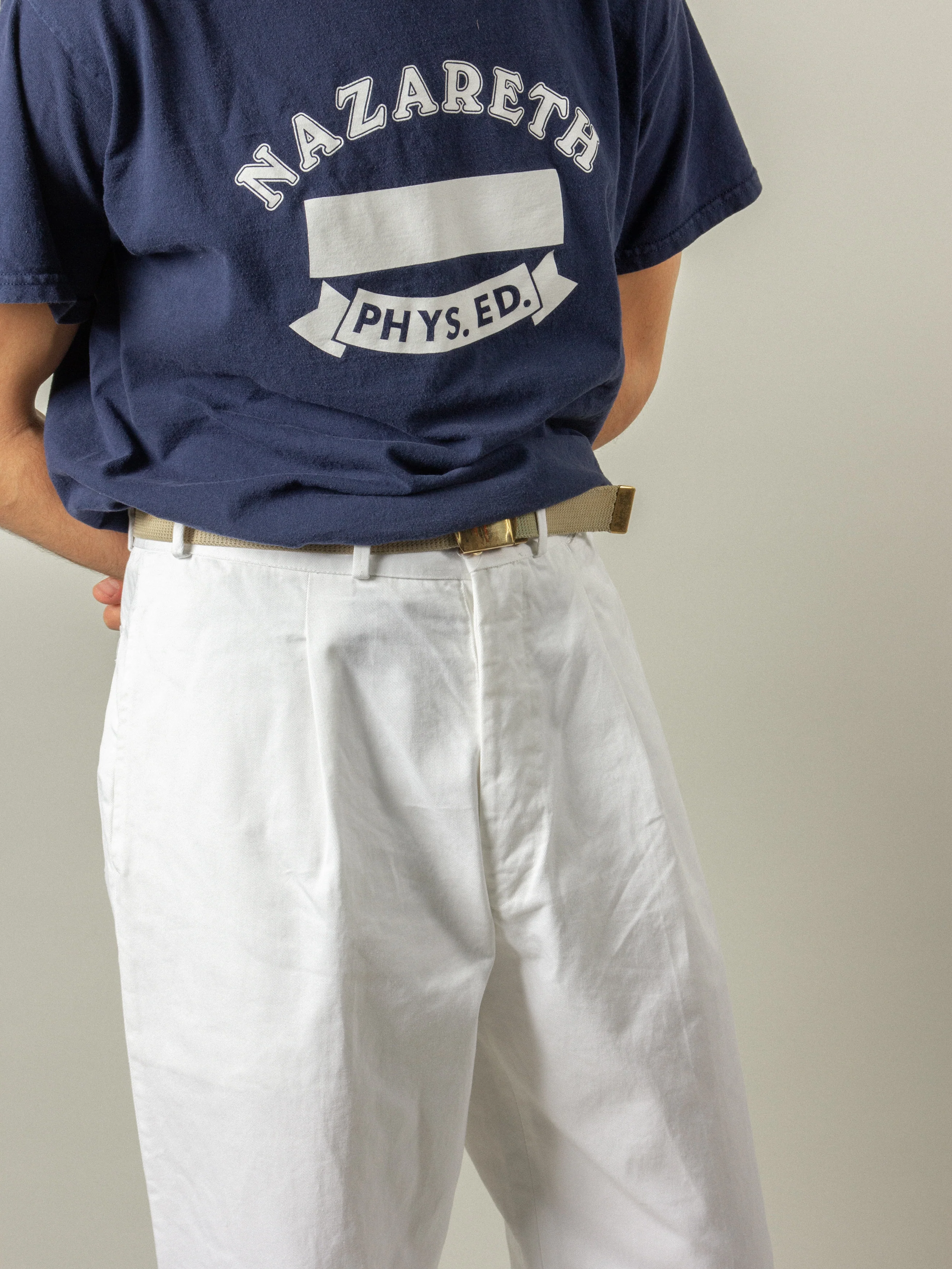 Vtg NOS 1970s Italian Navy Cotton Pants - Image 6